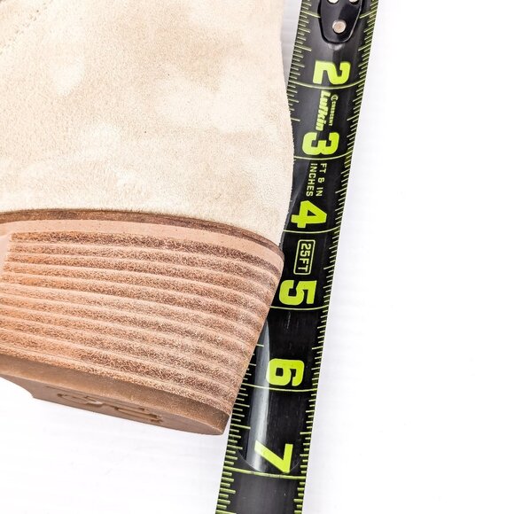 Paul Green Women Vienna Biscuit Soft Suede Zip Ankle Boots sz 8.5US AUS6 - Picture 7 of 8